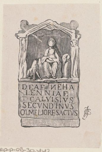 Altar stone from the Roman period of the goddess Nehallennia