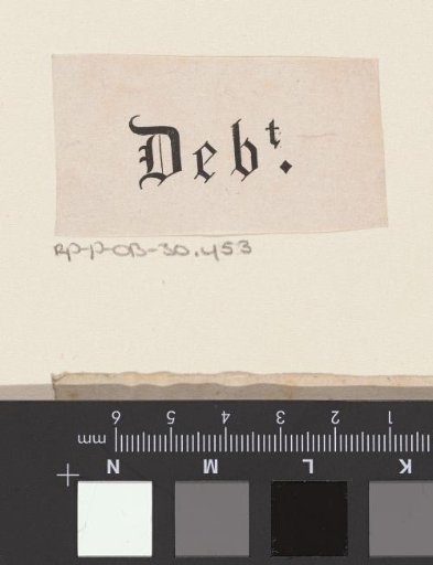 Vignette with the word 'Debt.'