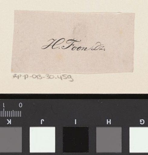 Signature of H. Foon