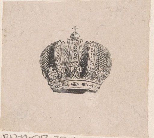 Vignette with a crown