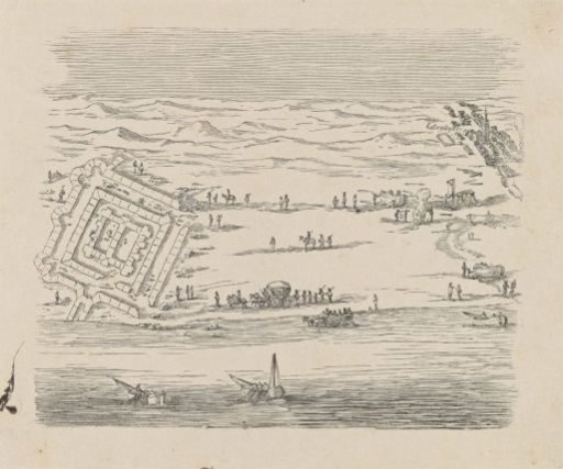 Plan of a construction site with work near Katwijk-aan-Zee