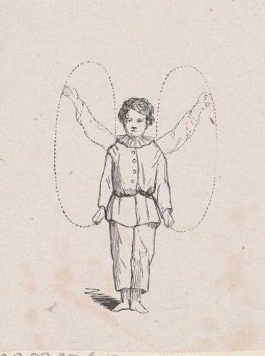 Boy waving his arms