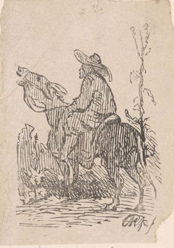 Man sitting on a braying donkey