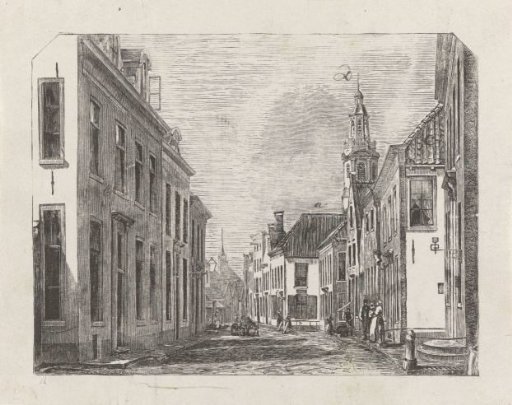 City view with two church towers