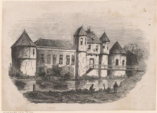 View of a castle on the water