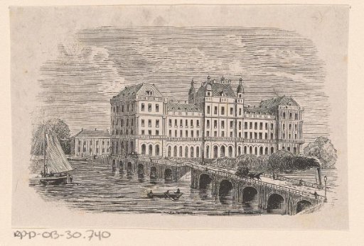 View of the Amstel Hotel in Amsterdam