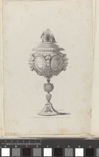 Memorial cup in honor of the 50th anniversary of Marcellus Emants as steward of the Burgerweeshuis and the Fundatie van Renswoude in The Hague