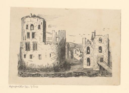 Landscape with a ruin in the water