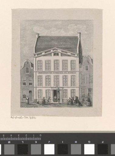 View of the building 'Society for the Spread of Truth' in the Elandsstraat in Amsterdam