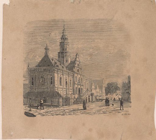 View of the Town Hall at Bolsward