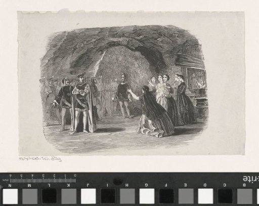 Grotto with a Group of Women Opposite a Group of Armed Men