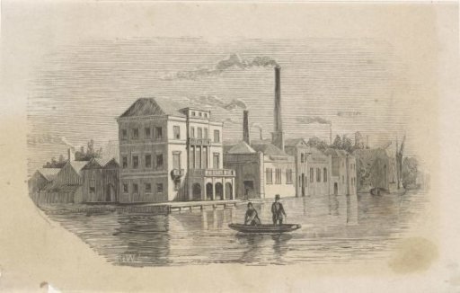 River View with Factories on the Water