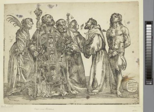 Six standing saints