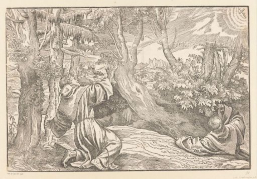 Saint Francis receiving the stigmata