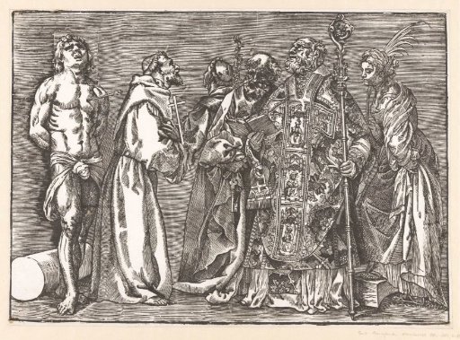 Six standing saints