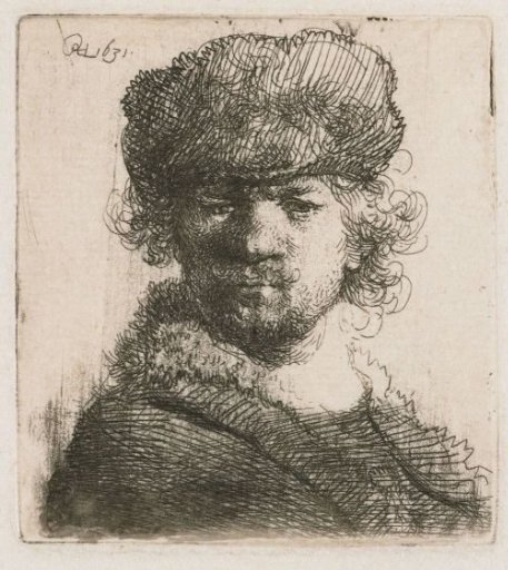 Self-portrait in a Heavy Fur Cap