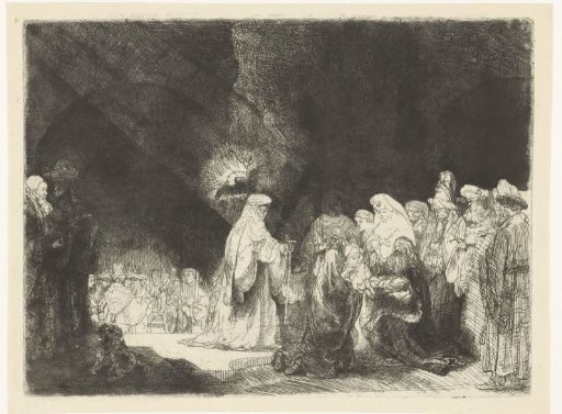 The presentation in the temple: oblong print