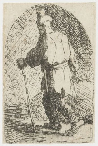 The flight into Egypt: a sketch: St Joseph