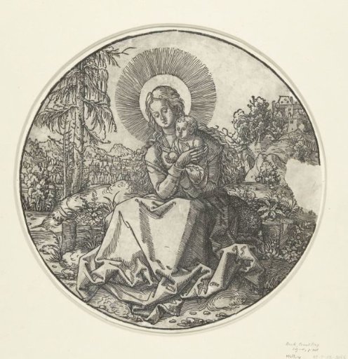 Seated Madonna with Child in a Landscape
