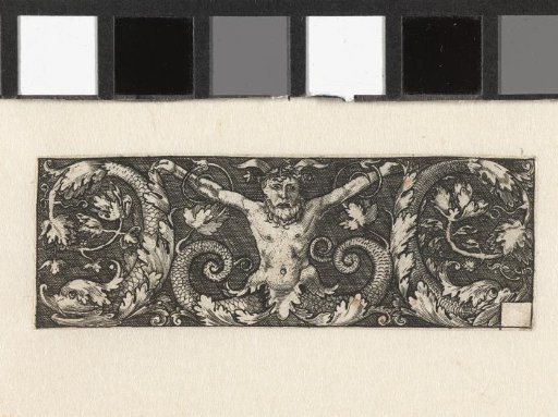 Ornament with Satyr and Dolphins