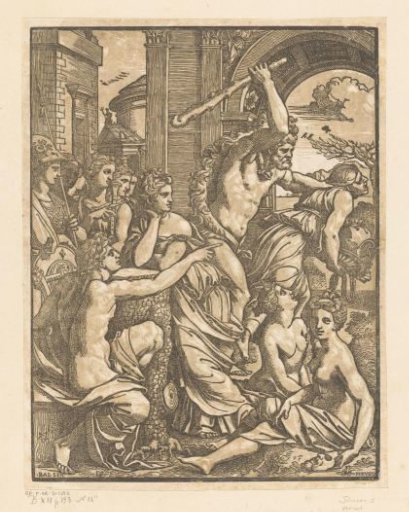 Avarice driven out of the Temple of the Muses