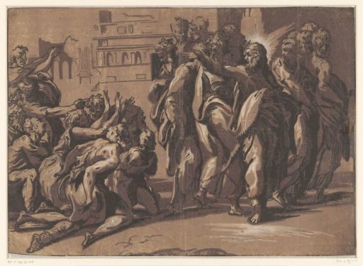 Christ healing lepers