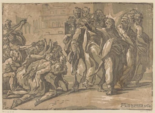 Christ healing lepers