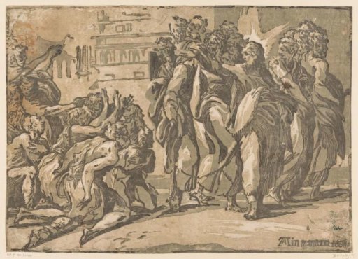 Christ healing lepers