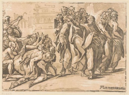 Christ healing lepers