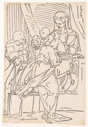 Holy Family with a female saint