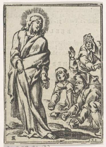 Jews in the Temple Throw Stones at Christ