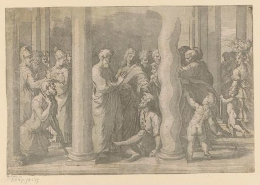 Peter and John heal a lame man at the temple gate