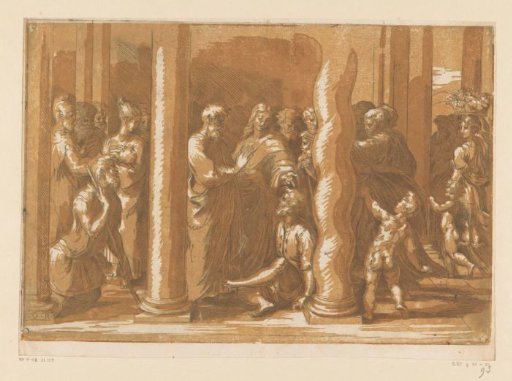 Peter and John heal a lame man at the temple gate