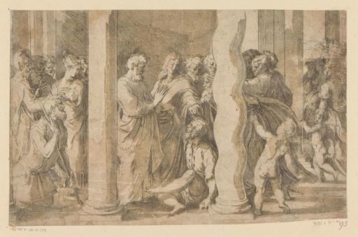 Peter and John Healing a Lame Man at the Temple Gate
