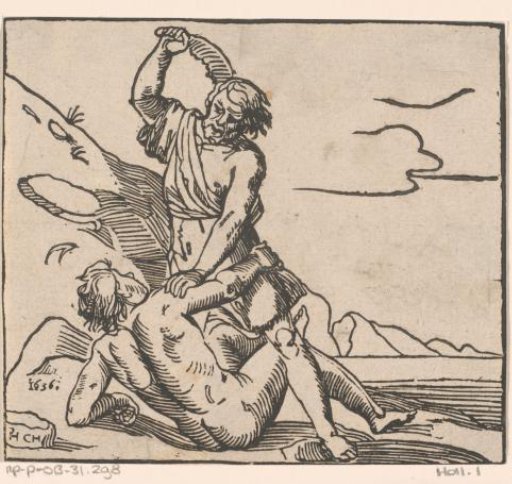 Cain kills Abel