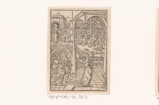 Salome dances at the feast of Herod and the beheading of John the Baptist