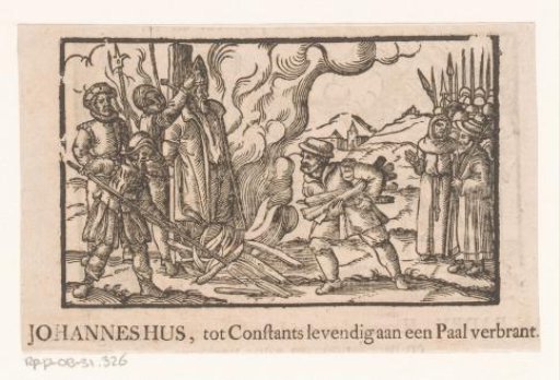 Jan Hus on the stake