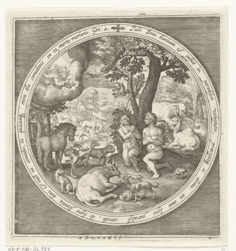 Adam and Eve in Paradise