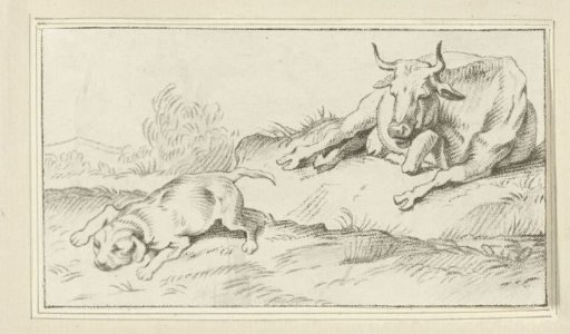 Cow and dog