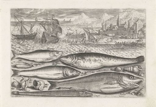 Five Fish on the Beach