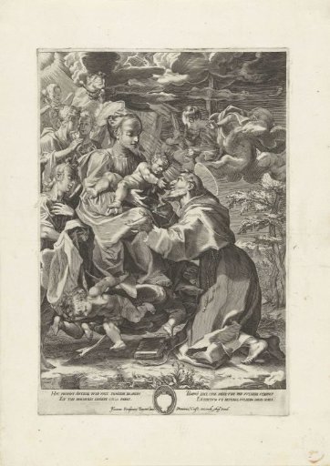 Mary with Child and a Saint