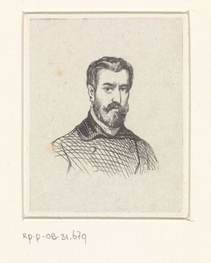 Self-portrait of Henri Dillens