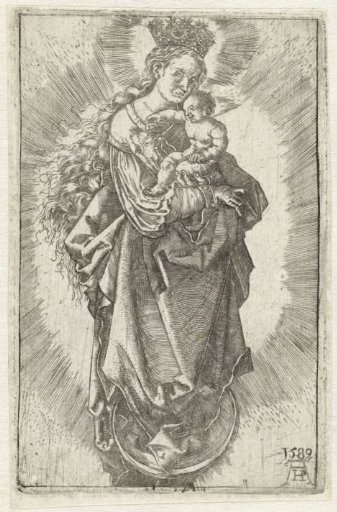 Madonna with Child on a Crescent Moon