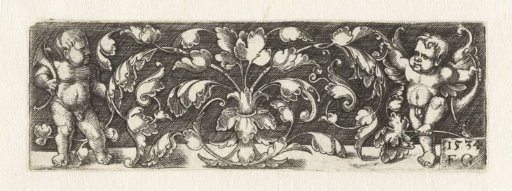 Ornament with two putti
