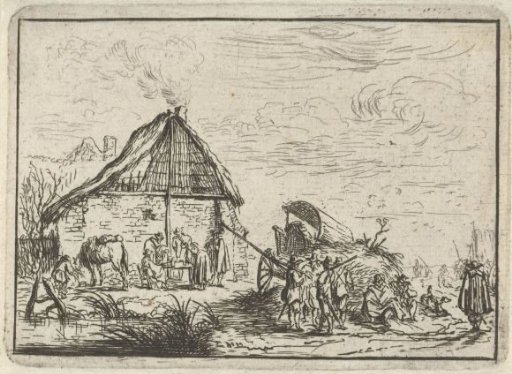 Soldiers by a Haystack