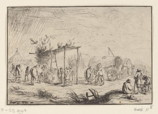 Farrier in a camp