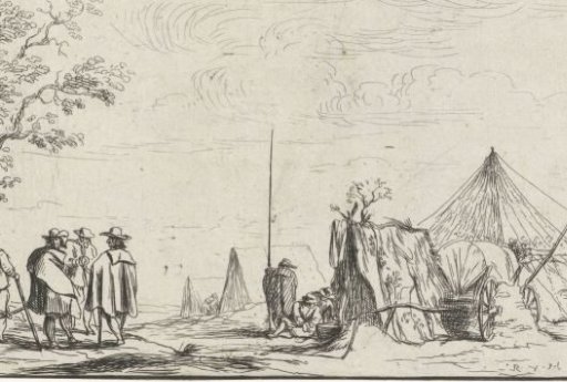 Soldiers at a camp
