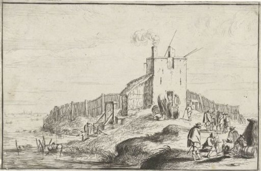 Small fort on a river