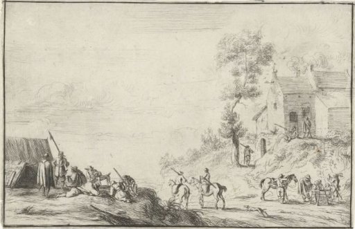 Soldiers by a road