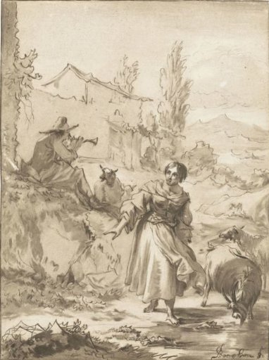 Shepherd with shawm